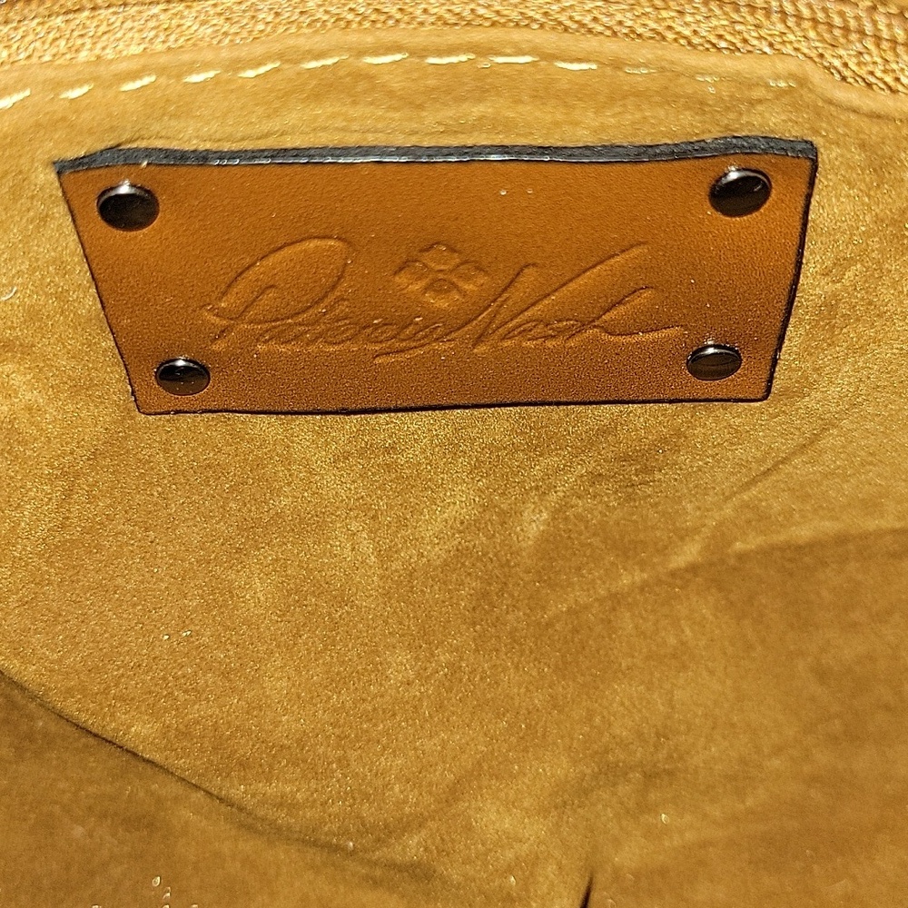 Patricia Nash Brown Suede Leather Crossbody Shoulder Bag - Picture 14 of 14